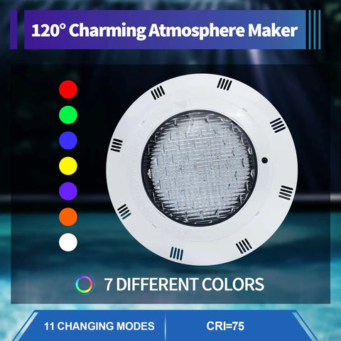 12V 45W RGB Swimming 450 LED Pool Lights Spa Underwater Light IP68 Waterproof Lamp RGB Swimming Pool Light With Remote