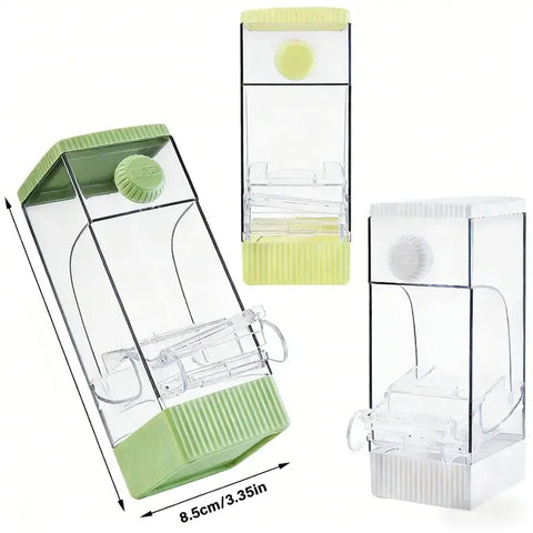 Automatic Parrot Feeder Splash-Proof Large Capacity House-Shaped Small Pet Feeding Supplies
