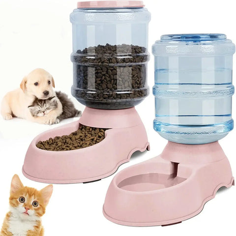 Automatic Water Dispenser Large Capacity Pet Feeder Small Dog Food Bowl Cat Feeder Drinking Bowl Pet Feeding Drinker