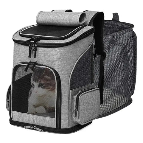 Breathable Pet Cat Carrier - Grey