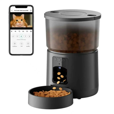 Camera Pet Feeder Timing Smart Automatic Feeder For Cats Dog Tuya WIFI APP Video Intelligent Dry Food Dispenser