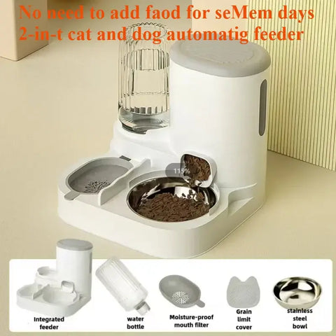 Cat bowl automatic feeder for cats dogs pets water dispensers integrated cat bowl cat food basin dogs eating drinking wa