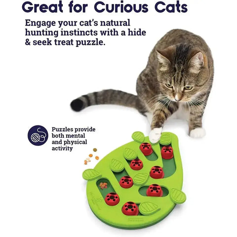 Cat Puzzle Treat Toy Made of High quality Non toxic Plastic with Playful and Interactive Style Adjustable Difficulty