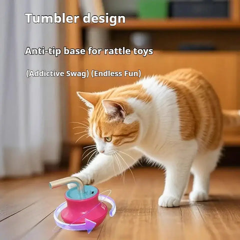 Cat toys for indoor Laser pointer Interactive cat toy for bored adult Cats,Random Trajectory and Tumbler Base laser for