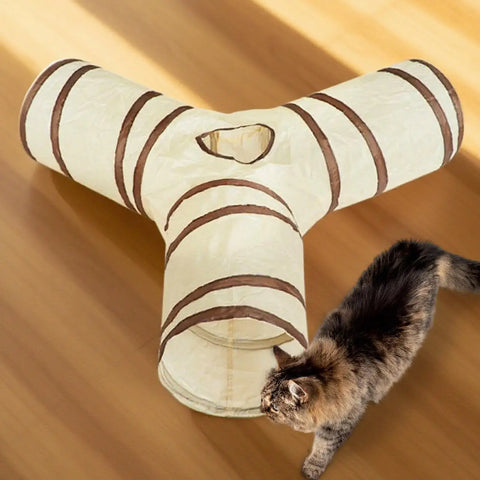 Cat Tunnel Long Cat Play Tunnel Foldable Funny Interactive Indoor Play Toys Games Kitty Cubes Pet Supplies