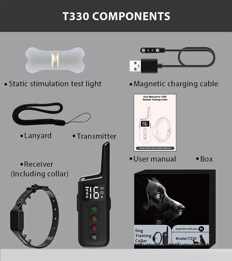 Collier de dressage pour chien - remote control set