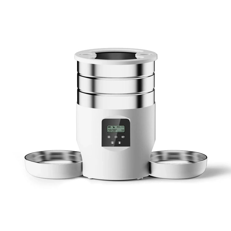 Distributeur croquettes chat Wi-Fi 4,5 L - button white feeder / L / 4L