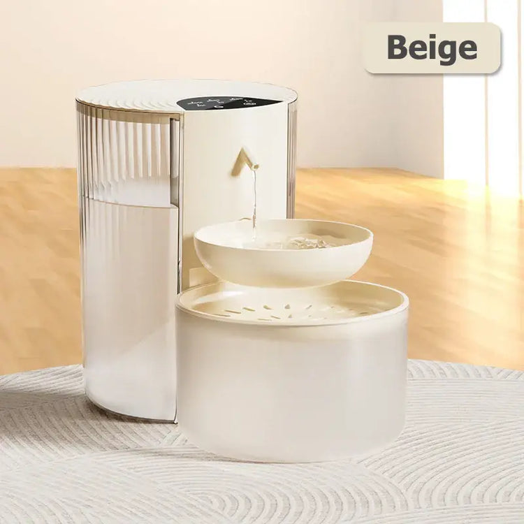 Distributeur d’eau intelligent pour animaux - Beige / S / 3L