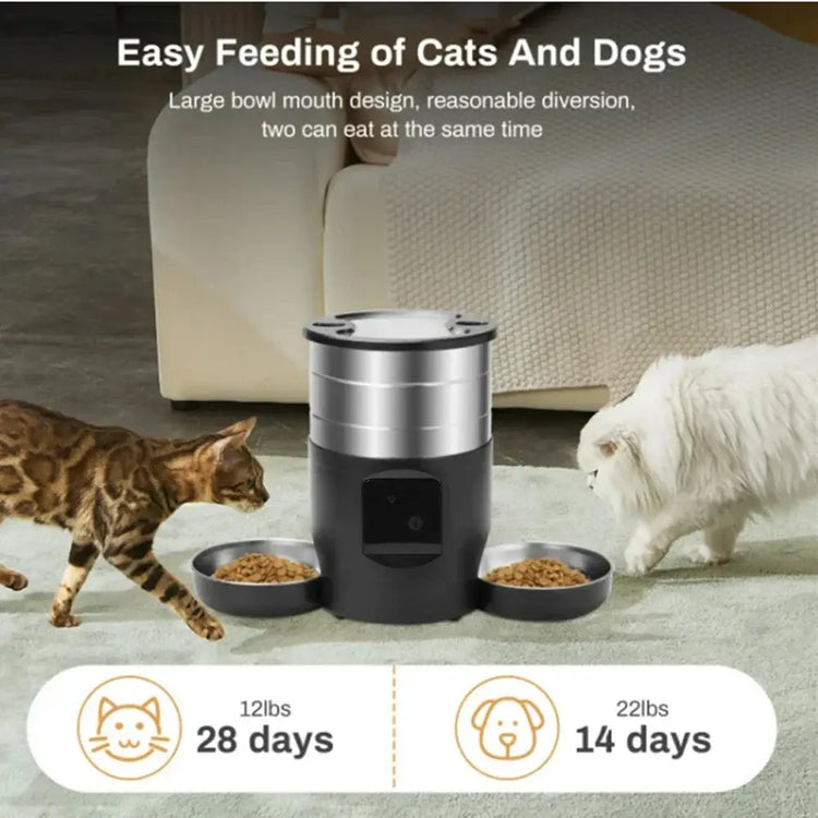 Distributeur nourriture animaux WiFi 4,5 L