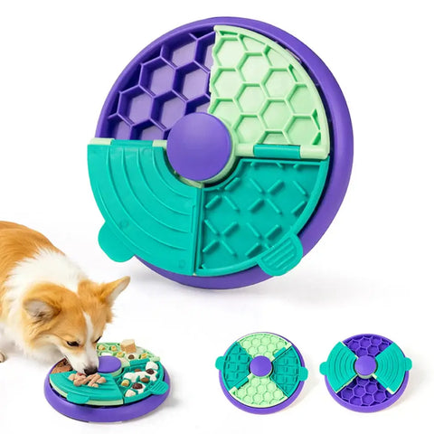 Dog Cat Puzzle Toys Slow Feeder Non-Slip Slowly Dog Cat Eating Bowl Interactive Increase IQ Food Dispenser Pet Feeding