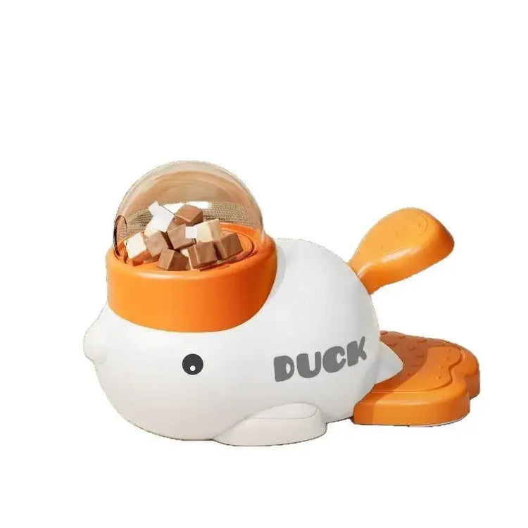 Dog Puzzle Feeder Interactive Pet Food Treat Dispenser Cartoon Duck Design Pet Snack Feeder for Dog Training Mental