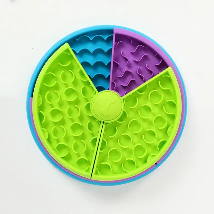 Dog Puzzle Slow Feeder Interactive Enrichment Dog Toys Layers Detachable Slow Eating Dog Bowl Anti-anxiety Dog Feeder