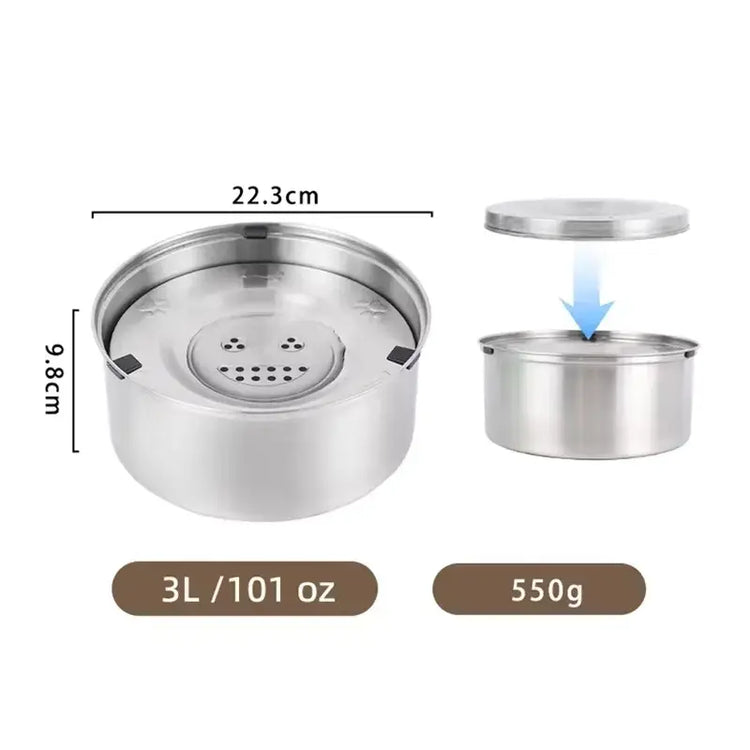 Gamelle antidérapante pour chien - 3L 1