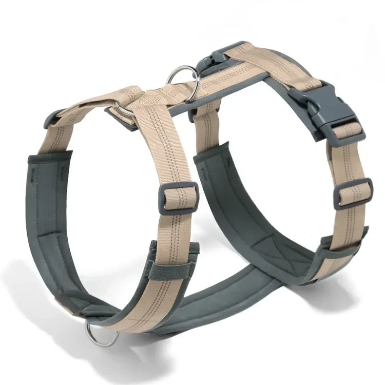 Harnais en forme de H pour chien - Khaki / S / france