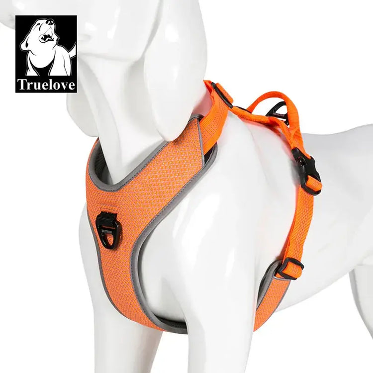 Harnais réfléchissant Truelove pour chien - Orange / S-Chest 43-56cm / Russian Federation