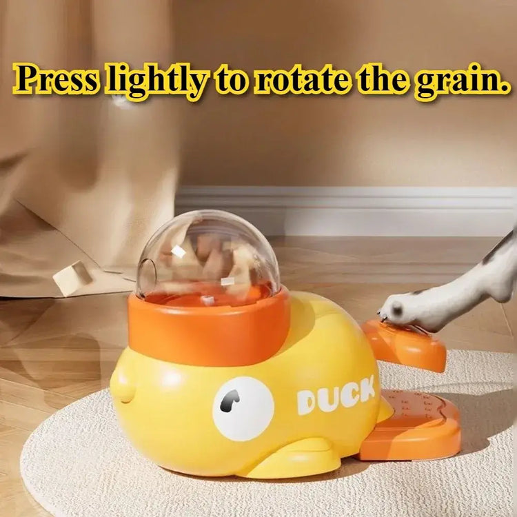Interactive Pet Feeder Toy Foot Press Treat Dispenser Slow Feeder for Dogs Cats Stimulating Puzzle Training Toy - Pet