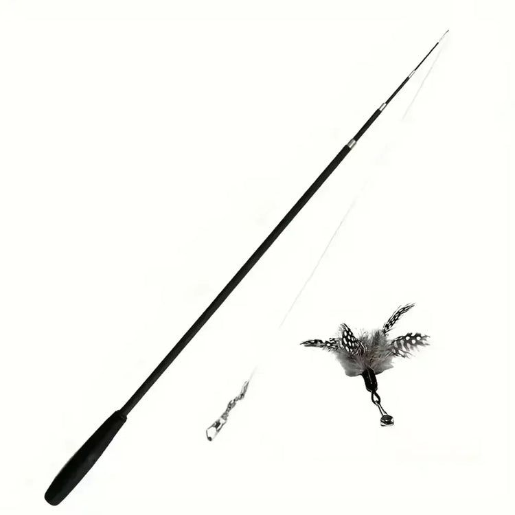 Jouet pour chat à long manche extensible - Black