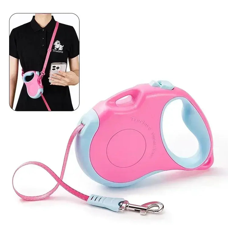 Laisse rétractable pour chien - Fuchsia Angel Blue / S / China Mainland