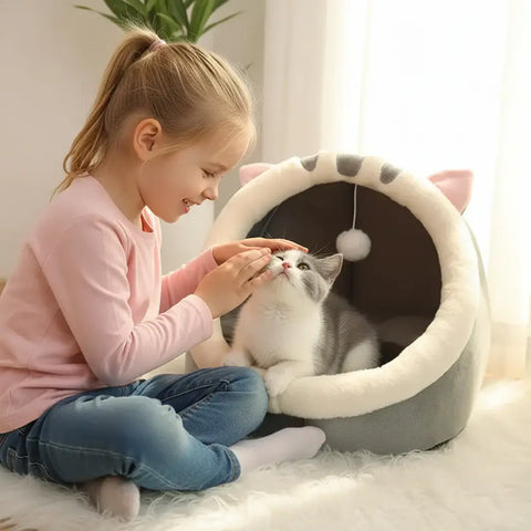 Lit Douillet Chat Profond | Confort Anti-Stress PawFrance
