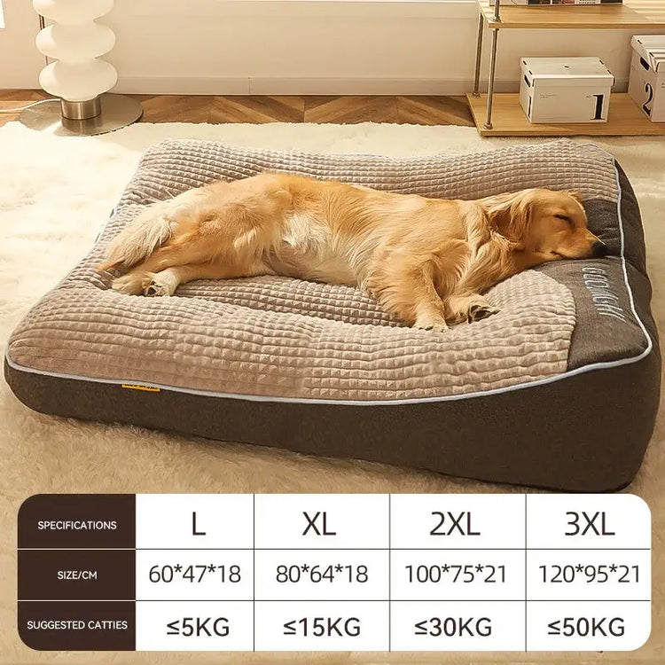 Lit Douillet pour Chien - grey coffee / 2XL 100x75x21cm