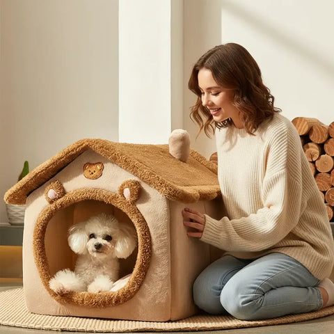 Maison Pliante pour Chien | Abri Confortable PawFrance