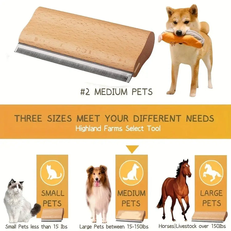 Outil de toilettage en bois pour chats et chiens