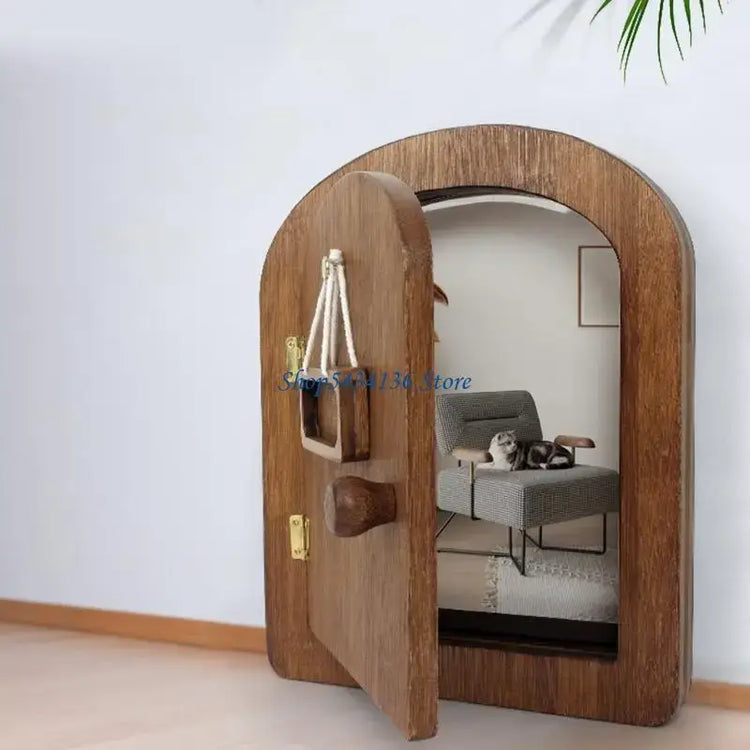 Pet Access Door for Apartment Villas and Commercial Use Providing Convenient Outdoor Exploration for Small Dog Cats - 1