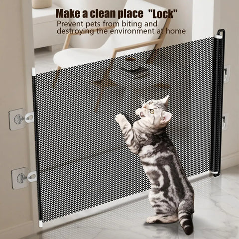 Pet Accessories Guard Retractable Pet Fence Safety Barrier Universal Pet Network Fence Folding Child Barrier Fences
