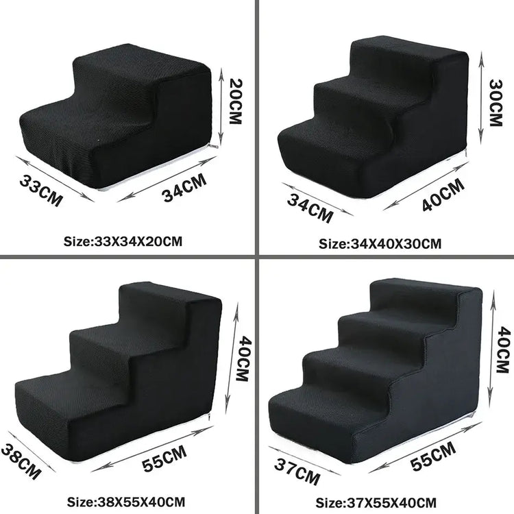 Pet Stairs Toys Cat Dog Ladder 2 3 4 Step Stairs for Dogs Puppy Ramp Detachable Sponge Pet Ladder Accessories - pet