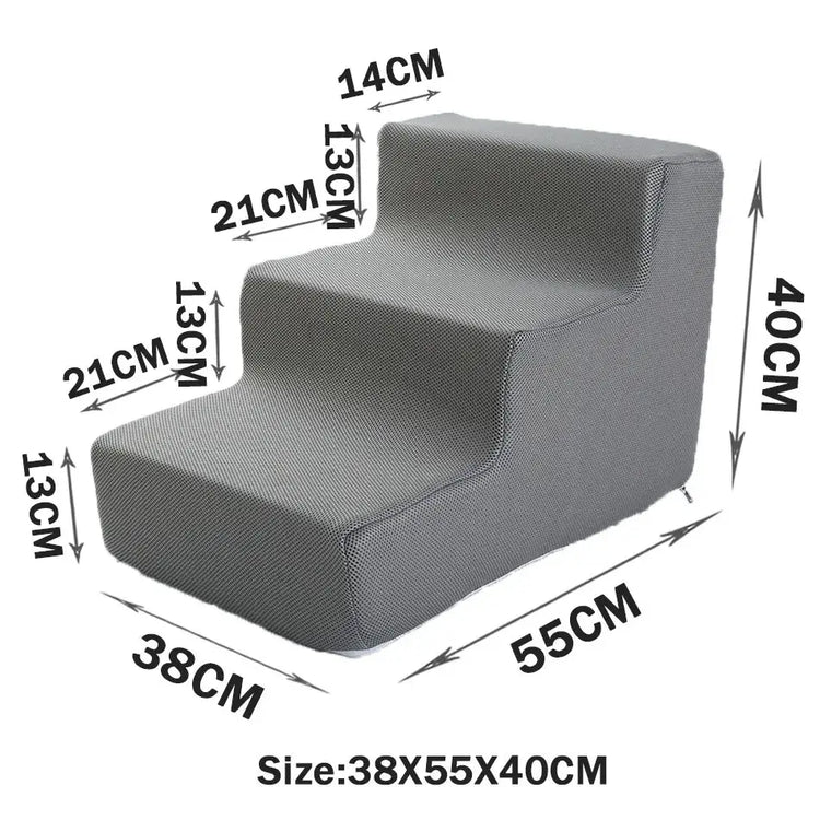 Pet Stairs Toys Cat Dog Ladder 2 3 4 Step Stairs for Dogs Puppy Ramp Detachable Sponge Pet Ladder Accessories