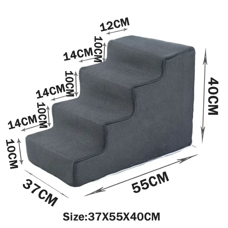 Pet Stairs Toys Cat Dog Ladder 2 3 4 Step Stairs for Dogs Puppy Ramp Detachable Sponge Pet Ladder Accessories