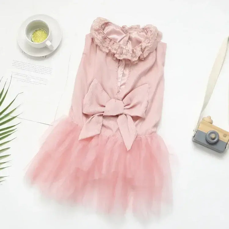 Robe de mariée pour grand chien - Pink / M