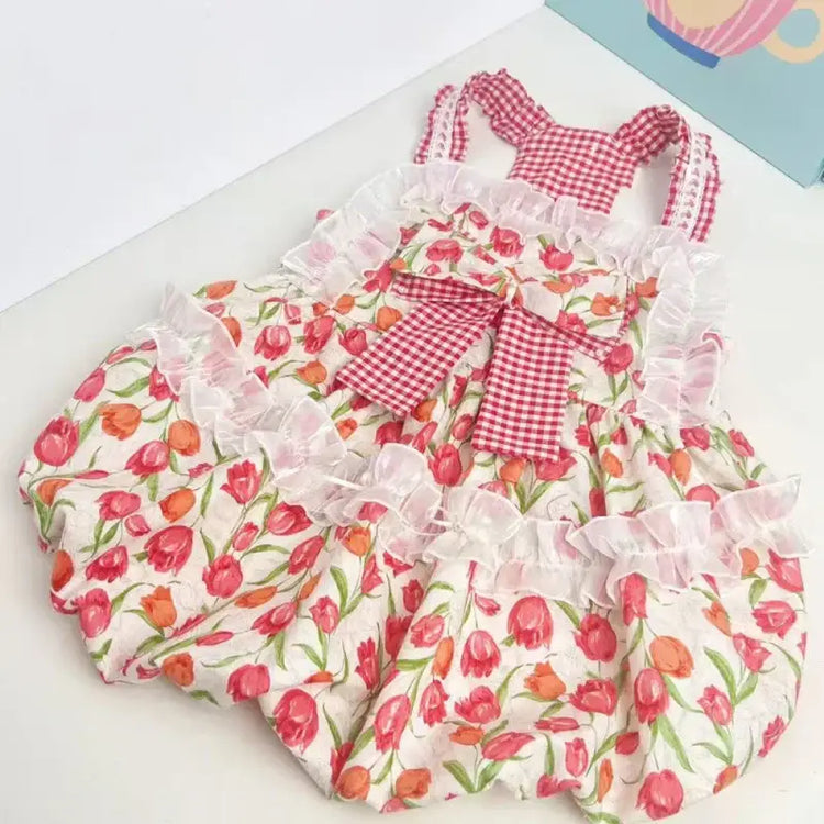 Robe d’été pour grand chien - Pink / 4XL
