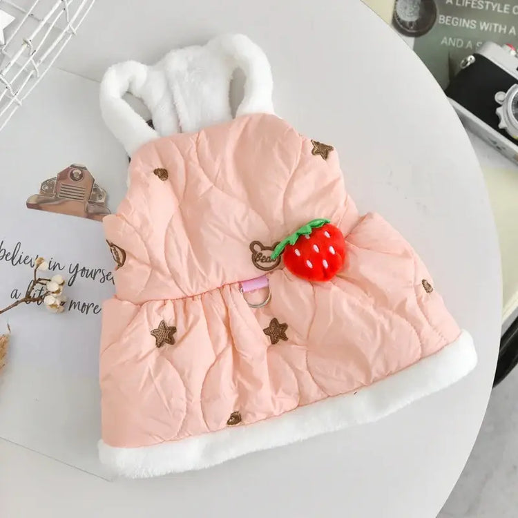 Robes en velours côtelé pour chiens - 25244 Pink / M