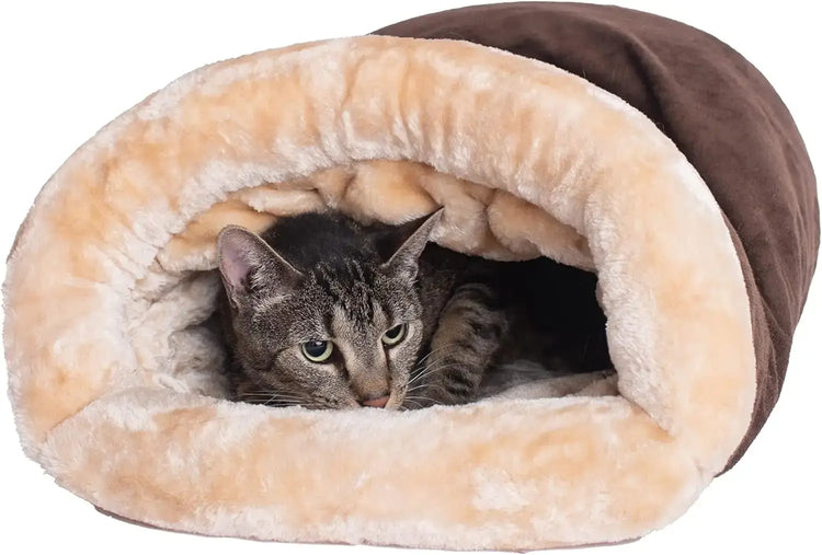 Sac de couchage chat doux - Coffee