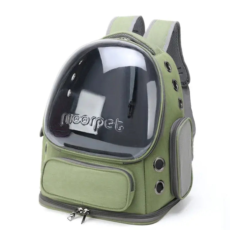 Transporteur pliable transparent pour animaux - army green / XXL
