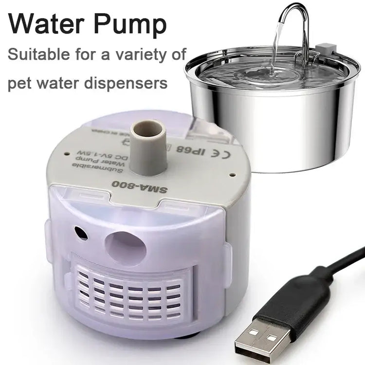 Water Pump Accessories Replace Water Pump for Cat Water Fountain Motor Submersible Pump Pet Cat Water Fountain SMA-800