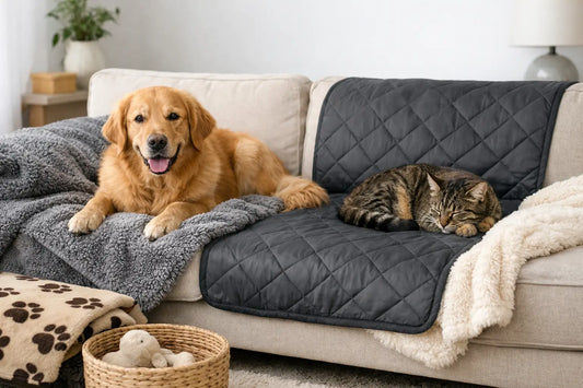 9 meilleurs plaids pour canapé animaux