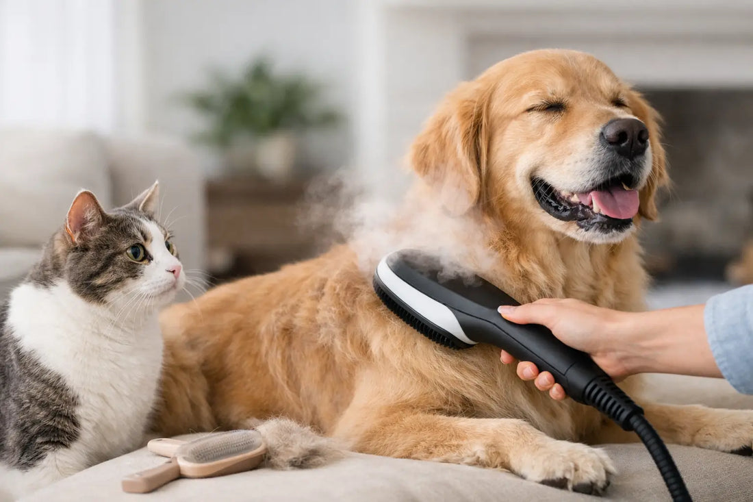 Avis brosse vapeur chien chat : utile au quotidien ?