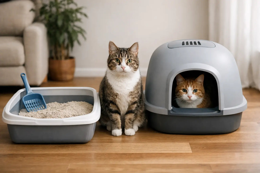 Bac à litière ou maison pour votre chat ?