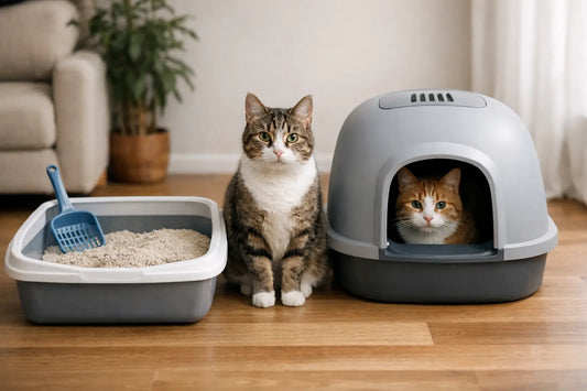Bac à litière ou maison pour votre chat ?