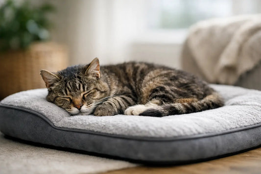 Choisir un couchage mémoire pour chat âgé