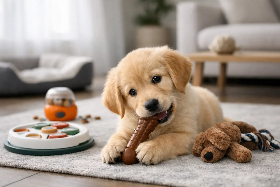 Comment occuper un chiot seul sans stress