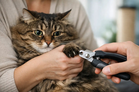 Guide coupe-griffes pour un chat stressé