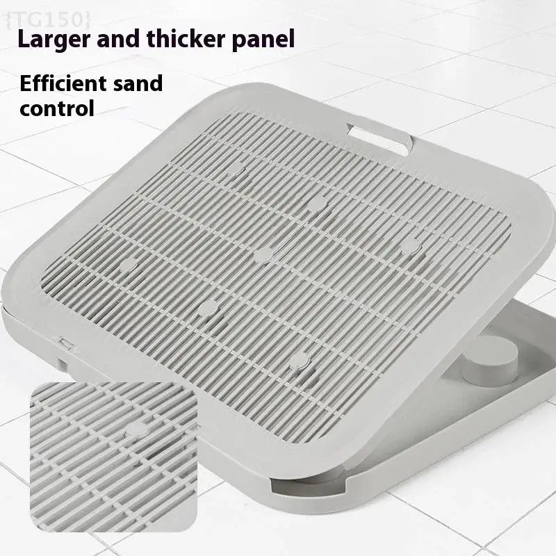 1 Pcs High-Efficiency Cat Litter Filter Mat | Double Layer Design With Grippy Bottom & Large Coverage