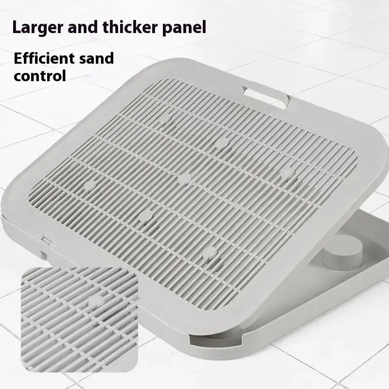 1 Pcs High-Efficiency Cat Litter Filter Mat | Double Layer Design With Grippy Bottom & Large Coverage