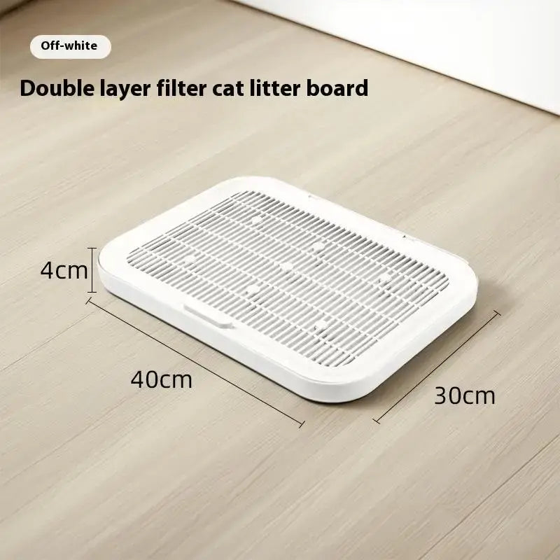 1 Pcs High-Efficiency Cat Litter Filter Mat | Double Layer Design With Grippy Bottom & Large Coverage - A3