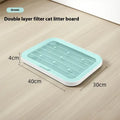 1 Pcs High-Efficiency Cat Litter Filter Mat | Double Layer Design With Grippy Bottom & Large Coverage - A2