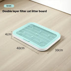 1 Pcs High-Efficiency Cat Litter Filter Mat | Double Layer Design With Grippy Bottom & Large Coverage - A2