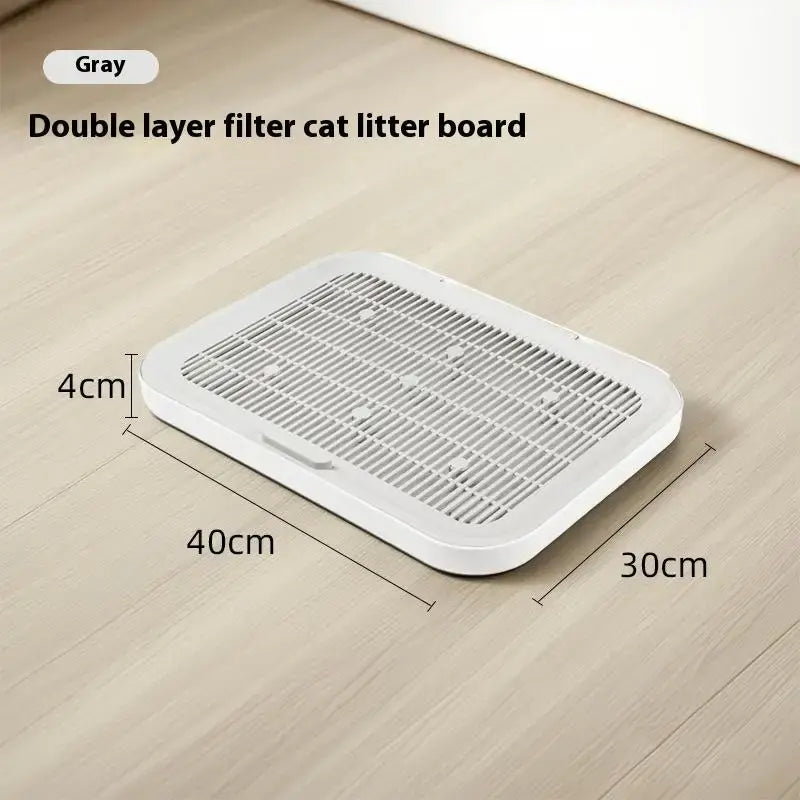 1 Pcs High-Efficiency Cat Litter Filter Mat | Double Layer Design With Grippy Bottom & Large Coverage - A1